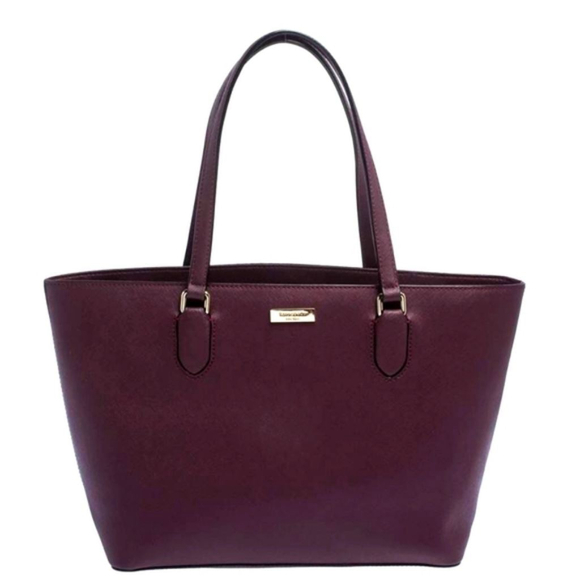Kate Spade Handbags - Kate Spade Dally Laurel Saffiano Leather Tote Plum Medium